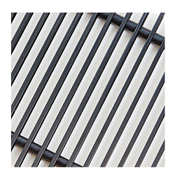 Рулонная решетка алюминиевая крашеная черная RAL 9005 PPA 150-600