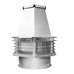 Вентилятор крышный дымоудаления (выброс в стороны) Тепломаш ВКР1ДУ-12,5 750 об./мин. 15 кВт, 0,9 d 400 град.
