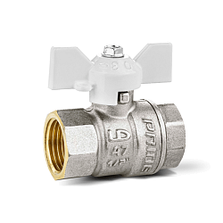 Кран шаровой латунный LD Pride 1/2" 47.15.В-В.Б (white) Кран шаровой латунный LD Pride 1/2" 47.15.В-В.Б (white)