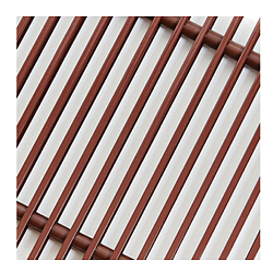 Рулонная решетка алюминиевая крашеная коричневая RAL 8017 PPA 150-600